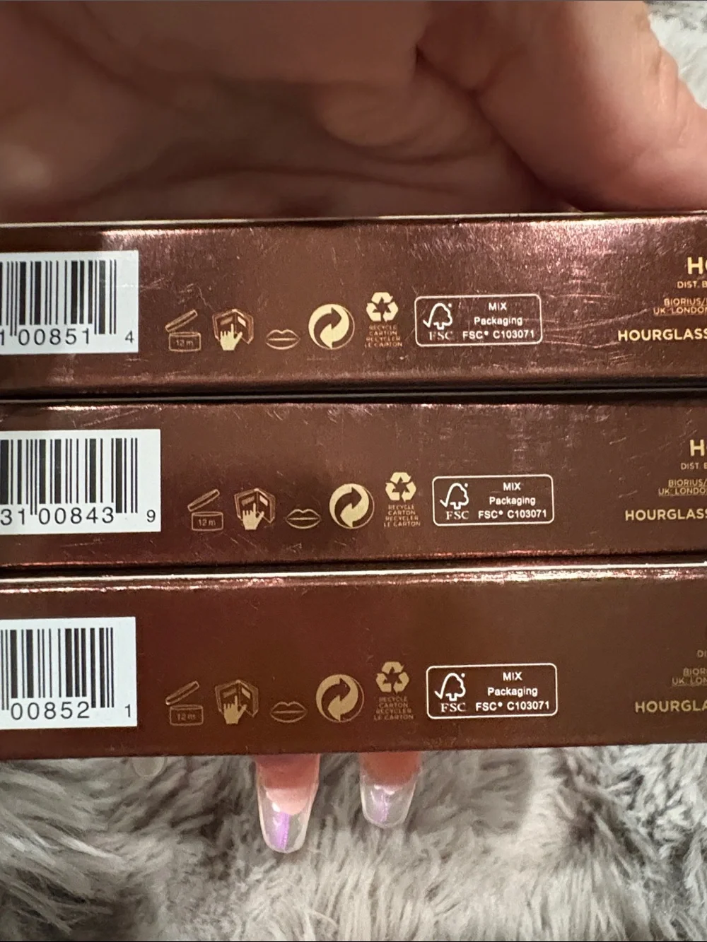 Hourglass Unreal High Shine Volumizing Gloss Trio — Ignite, Enchant, Impact
